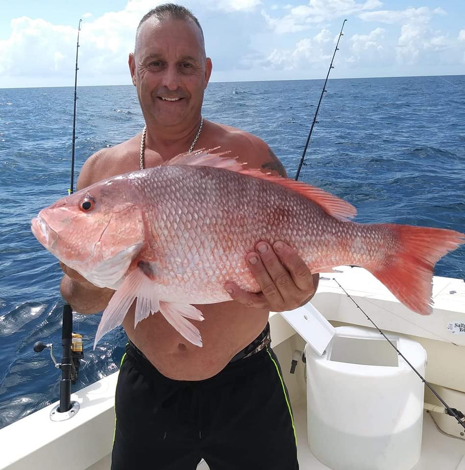 Snapper Caught on Gulf Coast Fishing Charter