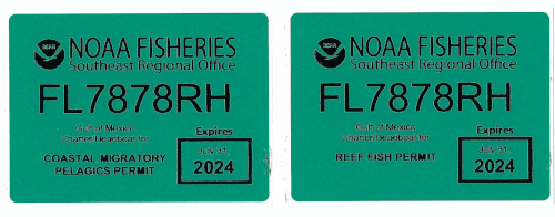 reef permit stickers 2023 crop500