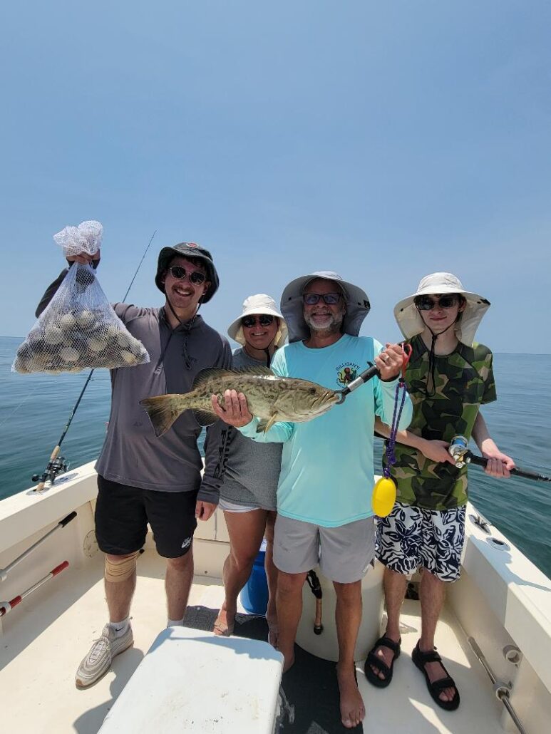 Combo fishing and scalloping charter with Scallop Adventures